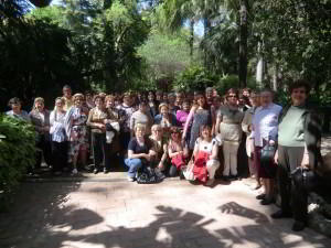 viaje-cultural-dona-almussafes mujeres de Almussafes visitan el Jardín Botánico de Valencia