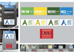 Alfafar rotula sus contenedores con los horarios de recogida