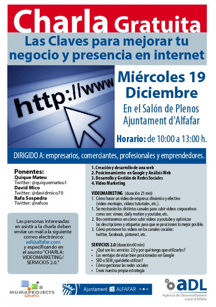 Charla en Alfafar Servicios 2.0