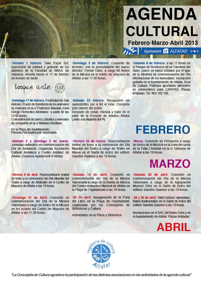 cartel-agenda-cultural-alfafar cartel agenda cultural de alfafar