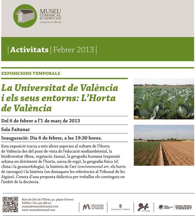 exposición sobre L´Horta de València