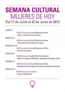 Mujeres de Hoy celebra su Semana Cultural