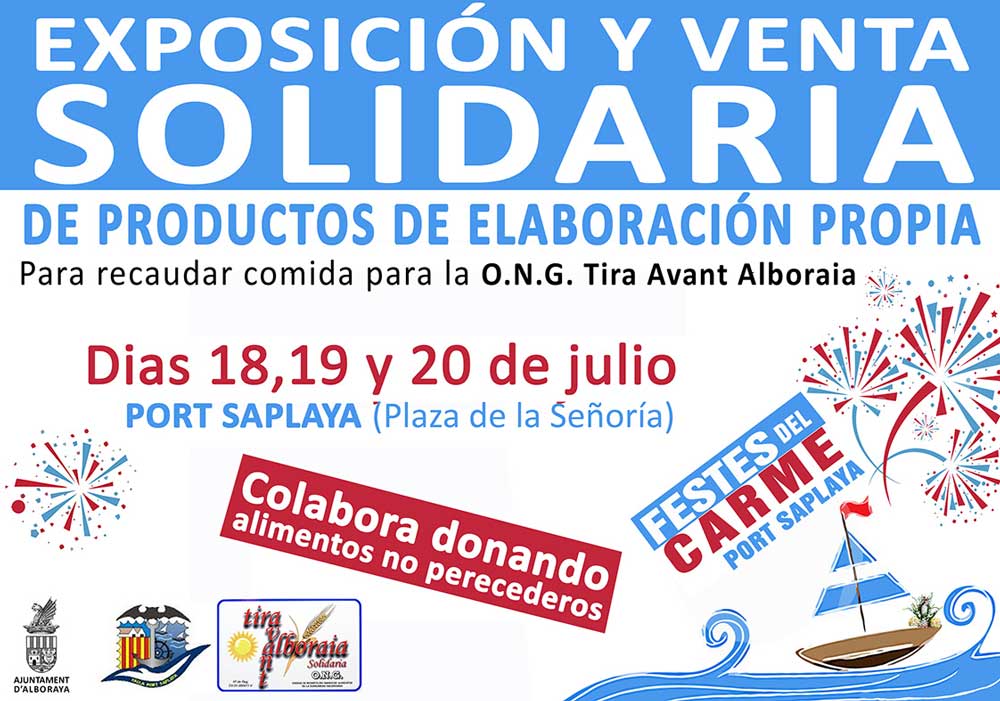 venta-solidaria-saplaya2014 Alboraya organiza un mercado artesanal y solidario