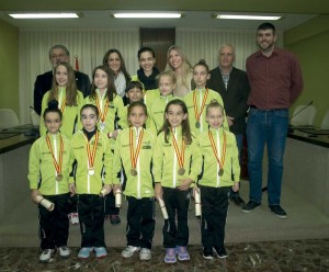 homenaje a las gimnastas del Club Esportiu de Gimnastica de Almussafes