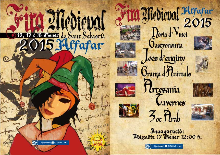 medieval_2015-folleto Feria medieval 2015 en Alfafar