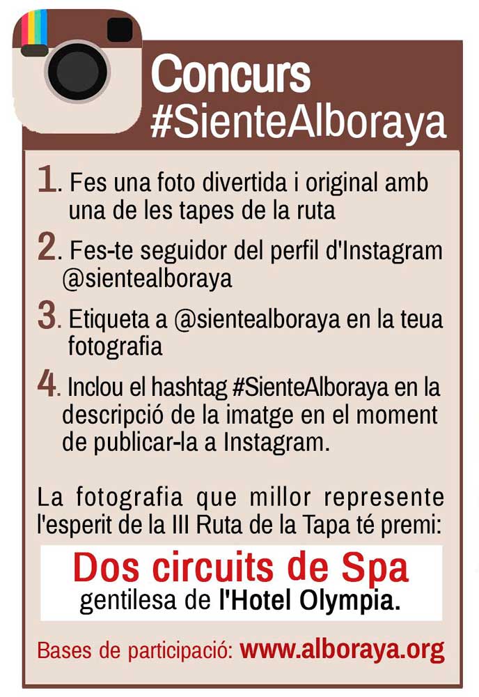 cartel-instagram concurso de Instagram con el hashtag #SienteAlboraya.