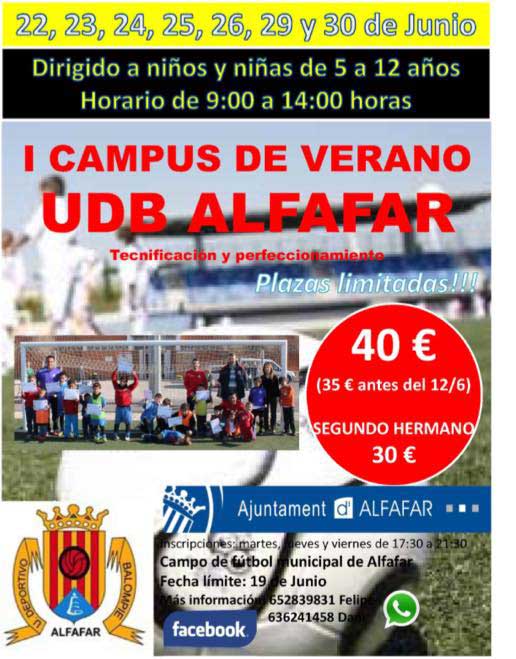 I Campus de Verano de la UDB Alfafar.