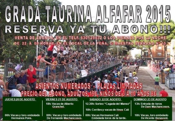 toros en la población de Alfafar