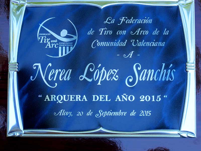 Nerea López, oficialmente la mejor arquera del 2015 Nerea López