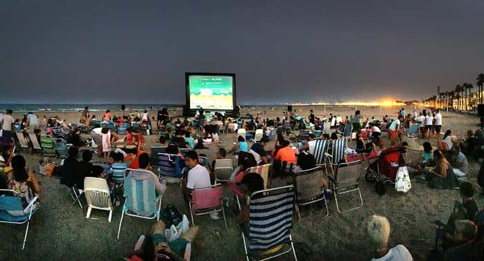 Cinema a les platges